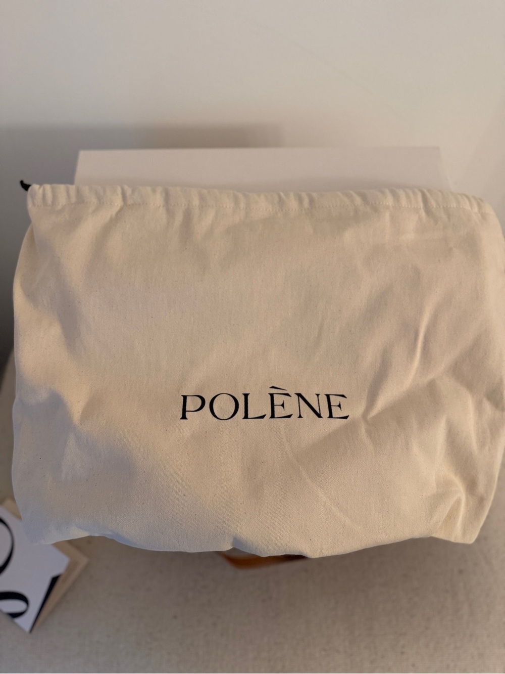 Polène Camel Brown Leather Tote with Pouch - Picture 5 of 7